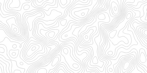 Fototapeta premium Pattern with lines stylized height of the topographic map contour in lines and contours isolated on transparent. Black and white topography contour lines map isolated on white background.