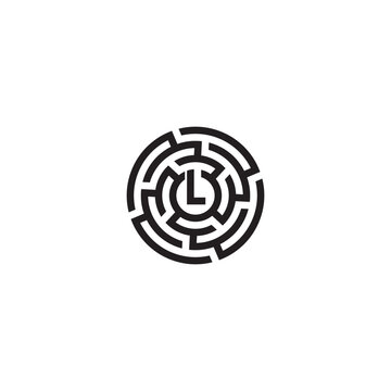 Labyrinth logo or icon design