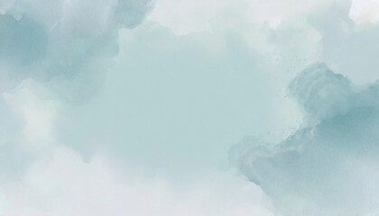 Blue abstract background, smoke in the foreground; design element; creative layout; watercolor texture for text and logo