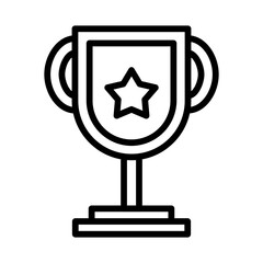 Trophy Line Icon