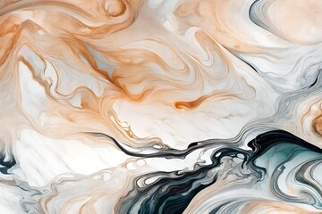 Obraz premium A high-definition image capturing the elegance of an abstract background created from marble ink, accentuating the ombre designs.
