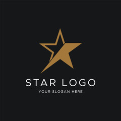 Modern and unique geometric star abstract logo template design. Logo for business, brand and company.