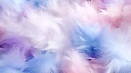 Fototapeta na wymiar White blue and pink colored cotton thread confetti texture background