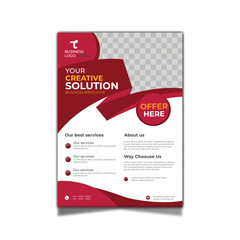 Free vector business flyer template