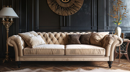 sofa in a modern interior.