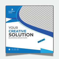 Vector digital marketing corporate social media and instagram post template