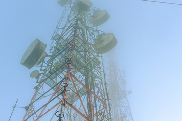 Natural background, high angle from the high mountains that can see the scenery around, the wind...