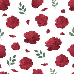 Red Rose Flower Frame Background