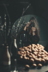 Black atmospheric composition of walnuts
