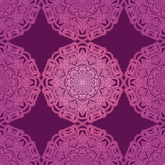 Seamless pattern with FLORAL ornament. Traditional Arabic, Indian motifs. Great for fabric and textile. Vector