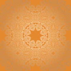 Seamless oriental ornamental pattern. Vector . Repeating with mandala. Indian or Arabic motive.