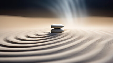 Fototapeta na wymiar Circle zen stones background, mindfulness concept 