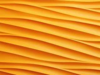Close up corrugated cardboard abstract minimal texture, turmeric color