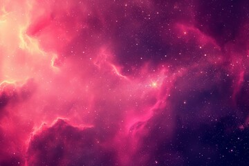 Pink nebula space background

