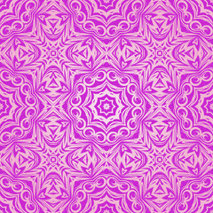 Seamless floral background with arabesque pattern Decorative mandala. For print, poster, cover, brochure, flyer, banner. vector