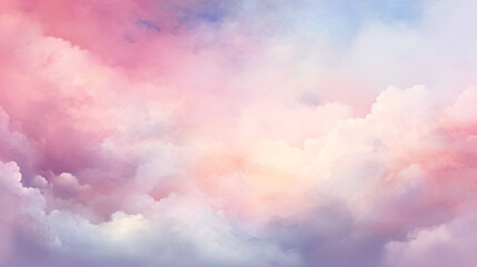 Fototapeta na wymiar Abstract clouds watercolor