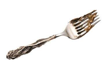 Elegance of the Oyster Fork Isolated On Transparent Background