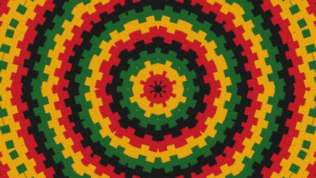  Black History month Abstract Kaleidoscope Loop Background  Animation  , Black History month  trippy color psychedelic trance Animation Background.