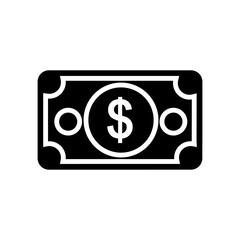 Money icon vector. Dollar illustration sign. Finance symbol. Economy logo.