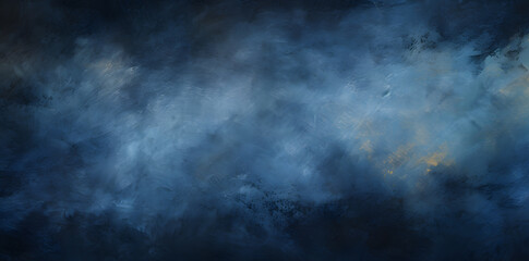 Watercolor blue sky color background with clouds and sparkling. Galaxy, universe, blue watercolor background