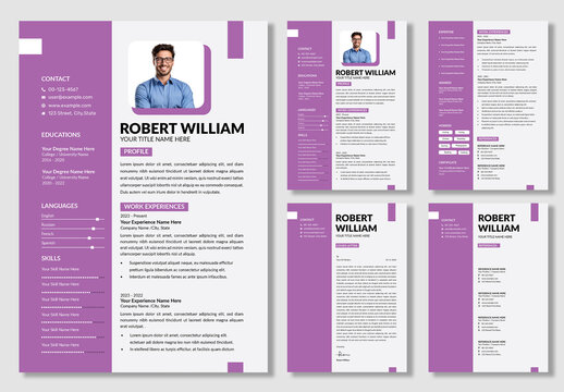 Clean Modern Resume And Cover Letter Layout