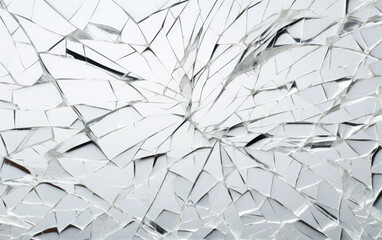 Shattered Glass Texture Wallpaper Isolated on Transparent Background PNG.