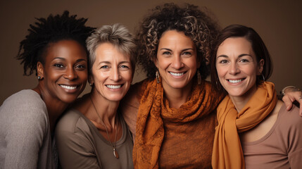 Obraz premium Portrait of four women of different generations
