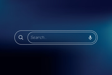 Vector internet browser search engine search bar for ui mobile app search address and navigation bar