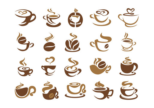 Coffee Shop Logo Icon Set
