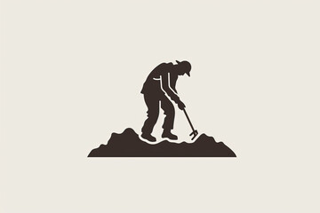 A beautiful and unique archaeologist logo.
