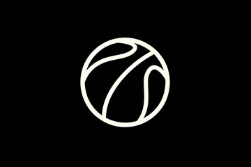 Beautiful and unique basketball logo.