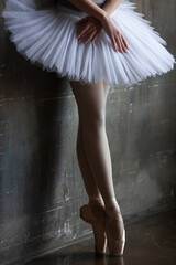 Legs of a standing ballerina