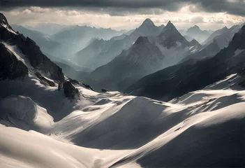 Deurstickers  Vette Imponenti- Lo Sfolgorante Spettacolo delle Montagne © Benedetto Riba