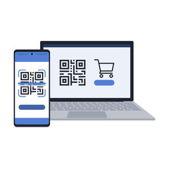 QR code payment and online shopping