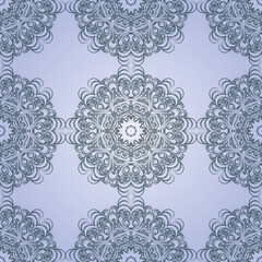 Seamless pattern with FLORAL ornament. Traditional Arabic, Indian motifs. Great for fabric and textile. Vector