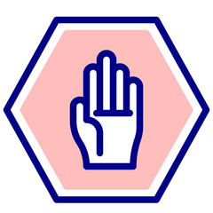 Obraz premium stop sign vector icon