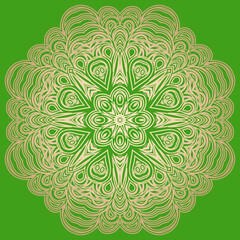 Simple mandala. Vector. Great for fabric and textile, wallpaper, packaging or any desired idea.
