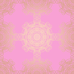 seamless pattern with luxury floral ornament. Traditional Arabic, Indian motifs. Vector