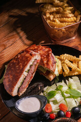 Versatile and satisfying: Whether you're enjoying it for lunch, dinner, or a late-night snack, our burger is the ultimate comfort food that will