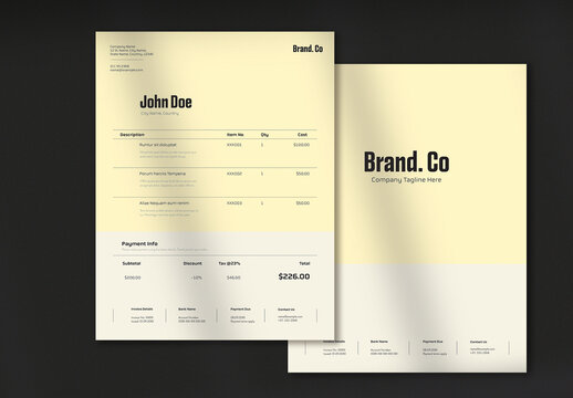 Yellow Invoice
