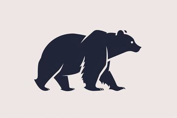 Beautiful and unique bear logo. - obrazy, fototapety, plakaty