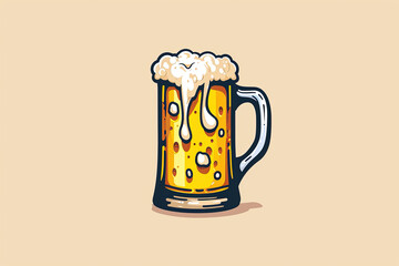 Beautiful and unique beer logo.