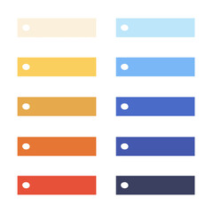 Plain Digital Washi Tape In Orange And Blue Color