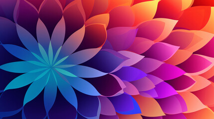Gradient geometry background and colorful circle