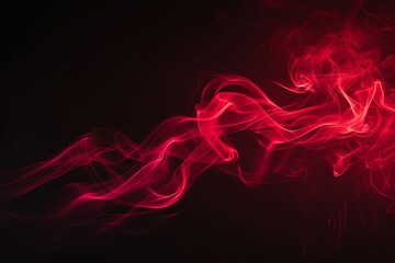 abstract red smoke on black background