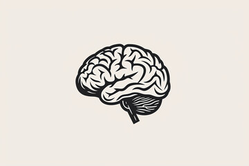 Beautiful and unique brain logo.