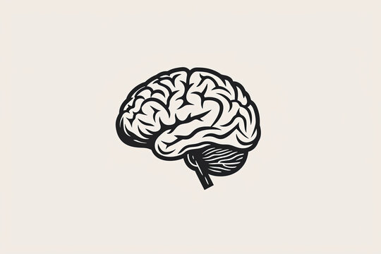 Beautiful and unique brain logo.