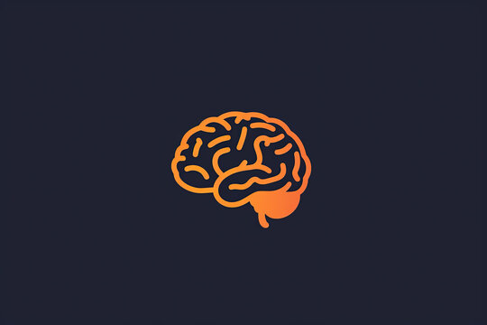 Beautiful and unique brain logo.
