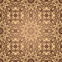 Hand drawn seamless pattern, repeating lace texture for textile fabric print. vector