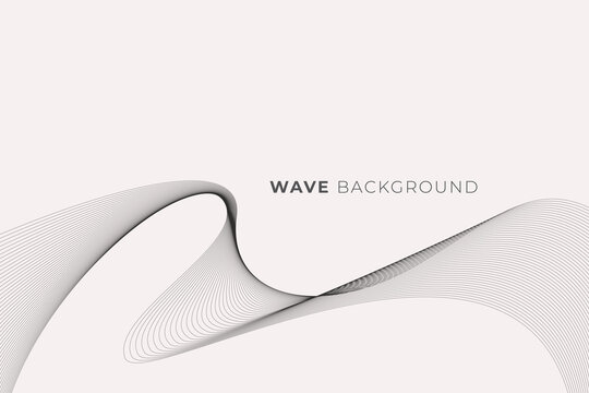 Abstract background with wavy line style © CLton